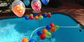 Helium pool balloons